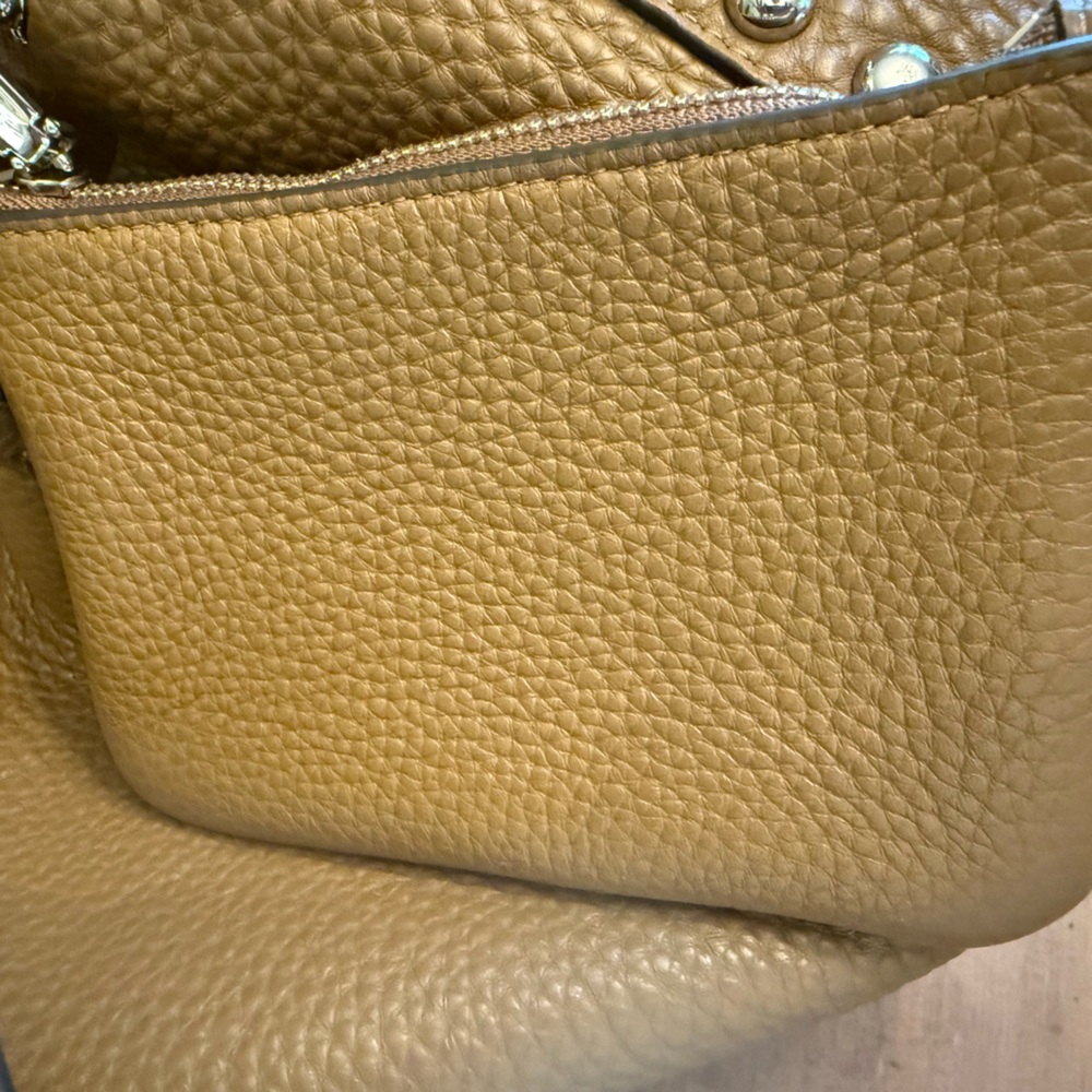 Rebecca Minkoff Studded Brown Pebbled Hobo Shoulder Bag. Excellent Condition. - Picture 6 of 7
